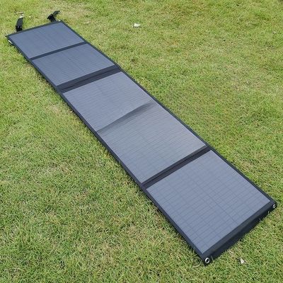 টেকসই 80W সৌর ভাঁজ ব্যাগ জলরোধী ফ্যাব্রিক পোর্টেবল জরুরী সৌর প্যানেল
