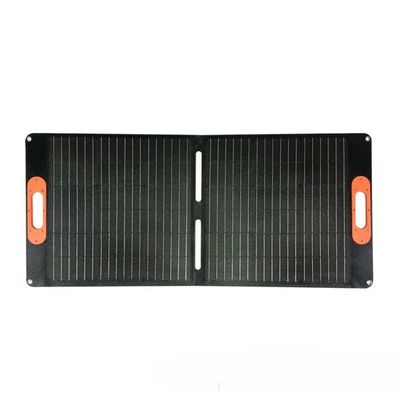 18V 100W সৌর প্যানেল চার্জার বহিরঙ্গন ভ্রমণের জন্য হালকা ওজন ভাঁজ সৌর প্যানেল